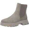 Chelseaboots MARCO TOZZI Gr. 41, grau (taupe) Damen Schuhe Schlupfstiefeletten