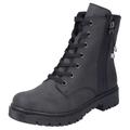 Winterstiefelette RIEKER Gr. 40, schwarz Damen Schuhe Reißverschlussstiefeletten