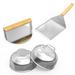 Hitechluxe Stainless Steel Grilling Tool Set Steel in Gray | 11.81 H x 6.77 W x 5.31 D in | Wayfair THT105-SS-4