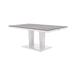 Kettler USA Adjustable Height 55" x 30" Outdoor Dining Table w/ Ceramic Top Metal in White | 29 H x 30 W x 55 D in | Wayfair 2083-225K1