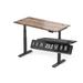 Millwood Pines Pugsley Height Adjustable Standing Desk Wood/Metal in Gray/Brown | 72 W x 24 D in | Wayfair CB6F779C907640EFB31937BF46ACA918