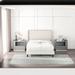 Red Barrel Studio® Manelyk Platform Bed Upholstered/Metal in Brown | 46.3 H x 59.1 W x 82.7 D in | Wayfair 2BCFDCAAE3224500A21BFC5BB5639FC4