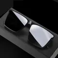 Lunettes de soleil à grande monture carrée rétro pour hommes et femmes lunettes de soleil noires