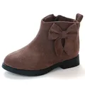 Chaussures de sport en cuir pour filles bottes de neige pour enfants bottes de princesse