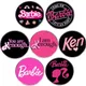 Broche Ken Barbie noire cool épingles à lettres emblème en métal insigne pour femmes et filles