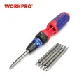 WORKPRO 12-in-1 Ratchet Screwdriver With Quick-Load Function Mechanic Hand Tools Slotted Phillips