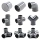 I.D 20/25/32mm Grey PVC Pipe Connector PVC Straight Elbow Tee Joints Aquarium Pipe Fittings Home DIY