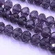 FLTMRH Box hot- 50 PCs Purple Crystal Glass Faceted Rondelle Beads 50 6mm