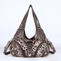 Angelkiss Women Handbags Leopard Bag Top-handle Handbag Fashion Satchel Dumpling Pack Shoulder Bag