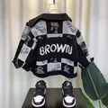 Children's Jacket Spring and Autumn Boys Hooded Windbreaker New Boy Baby 2023 New Trench Coat Kids