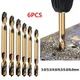 6pcs HSS Double-headed Twist Auger Drill Bit Set Double Ended Drill Bits For Metal Stainless Steel
