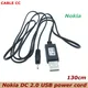 Outer diameter 2mm USB Charger Cable of Small Pin USB Charger Lead Cord to USB Cable For Nokia 7360