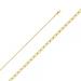 14K Gold 2.2mm Open Figaro 1/1 WP Chain : 24