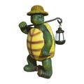 PRINxy Outdoor Garden Turtle Statue Hiking Turtle With Hat Statue Resin Courtyard Artist Home Decoration Outdoor Garden Turtle Decoration Multicolor