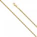 14K Gold 1.9mm French Hollow Rope : 22