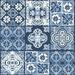 Blue & White Marrakesh Tile Peel and Stick Wallpaper