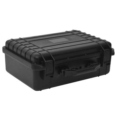 vidaXL Portable Flight Case Black 18.5