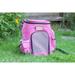 Pets Backpack Pet Carrier In PInk and Gray Combo - 17"(L) x 11"(W) x 11"(H)