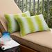 Humble + Haute Sunbrella Leaf Pattern Indoor/Outdoor Corded Lumbar Pillows (Set of 2)