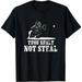 Baseball Catcher Shirt Thou Shalt Not Steal Shirt Women Boys Religious Gift T-Shirt Black Large