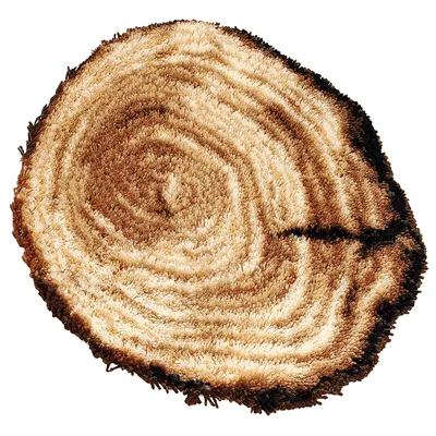 Knüpf-Formteppich Baumscheibe 65 x 55 cm Image