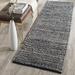 cape cod collection runner rug - 2 3 x 22 blue handmade flat weave braided cotton & jute ideal for high traffic areas in living room bedroom (cap365a)
