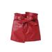 Nituyy Kids A-Line Skirt Toddler Solid Color High Waist Midi Skirt with Pockets and Waist Belt for Fall Winter