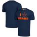 Unisex Homage Navy Chicago Bears The NFL ASL Collection by Love Sign Tri-Blend T-Shirt