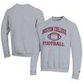 Men's Champion Gray Boston College Eagles Football Powerblend Pullover Sweatshirt