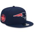 Unisex New Era Navy England Patriots The NFL ASL Collection by Love Sign Side Patch 9FIFTY Snapback Hat