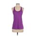 Nike Active Tank Top: Purple Color Block Activewear - Women's Size Small