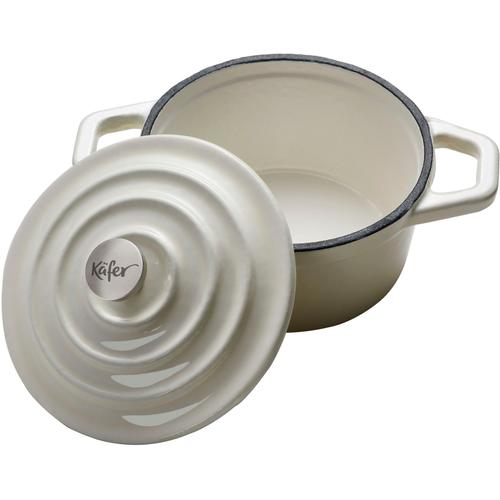 "Serviertopf KÄFER ""Mini-Cocotte"" Töpfe Gr. 0,25 l + Ø 10,5 cm + Höhe 5 cm, weiß Weitere Töpfe Induktion, 250 ml"