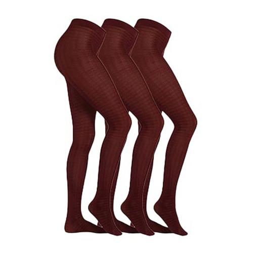 „Feinstrumpfhose CAMANO „“Strumpfhose 3er Pack““ Gr. M, rot (wine red) Damen Strumpfhosen Feinstrumpfhosen“