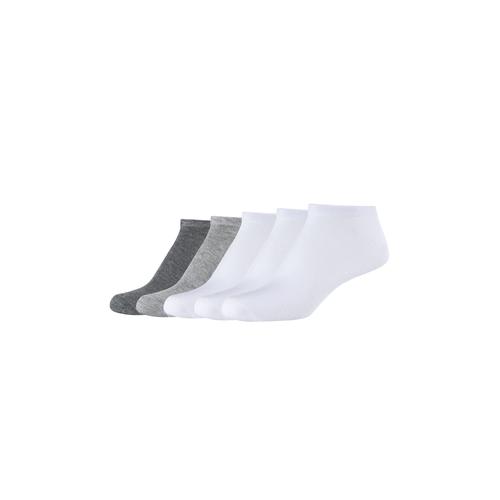 „Sneakersocken S.OLIVER „“Sneakersocken 5er Pack““ Gr. 35/38, weiß (white mix) Damen Socken Sneakersocken“