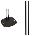 Premier Mounts TL Base with PSD-HDCA Adapter and T72B Extra Dual Poles, 72" Kit (Black) PSD-TL72B