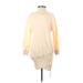 Casual Dress - Sweater Dress: Ivory Dresses - Women's Size Small