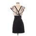 H&M Cocktail Dress - Wrap: Tan Dresses - Women's Size 6