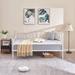 17 Stories Korecky Twin Size Daybed Frame, Metal Daybed Frame w/ Headboard, Sofa Bed for Living Room Guest Room Metal in White | Wayfair