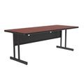Correll, Inc. Computer Desk Wood/Metal in Brown/Gray | 26" H x 60" W x 24" D | Wayfair CS2460-21
