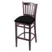 Holland Bar Stool 25" Bar Stool Wood/Upholstered in Black | 38 H x 17 W x 21 D in | Wayfair 312025DCBlkVinyl