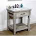 Millwood Pines David 31" Single Bathroom Vanity Set Wood/Marble in Gray | 35 H x 31 W x 22.5 D in | Wayfair 481F687AA4344AC9ADDD1AE1EB7BF107