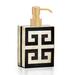 Labrazel Greek Key Soap Dispenser Resin in Yellow | 6.25 H x 3.5 W x 2.5 D in | Wayfair GKEY-SHELL-09