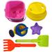 PMU kids Beach Sand Toy Set Outdoor Sandbox Beach Molds, Bucket, Shovel Tool (fishes Blue Kit) Pkg/1 Plastic in Pink | Wayfair 115-201555-002