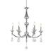 Rosdorf Park Jaquon 6-Light Iron Chandelier w/ Crystal Accents Metal in Gray | 31 H x 27 W x 27 D in | Wayfair DA2849B050164780A76816A6A7AD52E7