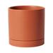 AllModern Carlotta Ceramic Pot Planter Ceramic in Orange/Brown | 7 H x 7 W x 7 D in | Wayfair D9DA9690A8EE47039591C71727EE2605