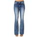 Miss Me Women's Wing Boot Cut Jean (Size 28) Medium Wash, Poly + Cotton,Elastine