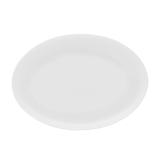 Mikasa Hospitality 5302867 13 7/10" x 9 3/5" Oval Galleria Platter - Porcelain, White, Vitrified Porcelain