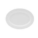 Mikasa Hospitality 5304739 12" x 9" Oval Lola Platter - Bone China, White