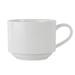 Mikasa Hospitality 5305716 9 1/10 oz Bistro Cup - Porcelain, White, Bistro Series, 4 4/5" Diameter