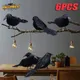 Corbeau en Plumes Noires pour Décoration d'Halloween Accessoires d'Horreur Animaux Effrayants 6